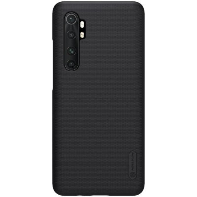 Xiaomi Mi Note 10 Lite Nillkin Frosted Shield juodas plastikinis dėklas | Priedai.lt