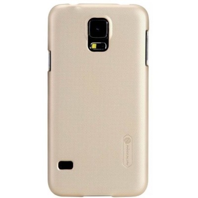 Nillkin Frosted Shield Samsung Galaxy S5 G900 (S5 Neo G903) plastikinis šampaninis dėklas - nugarėlė su ekrano plėvele / Priedai