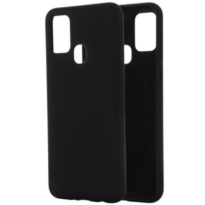 Samsung Galaxy A21s (A217) Shell kieto silikono TPU juodas dėklas - nugarėlė | Priedai.lt