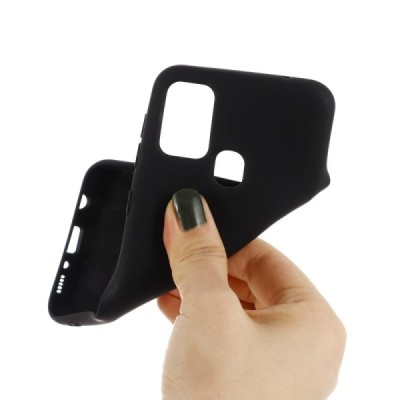 Samsung Galaxy A21s (A217) Shell kieto silikono TPU juodas dėklas - nugarėlė | Priedai.lt