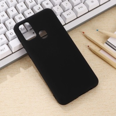 Samsung Galaxy A21s (A217) Shell kieto silikono TPU juodas dėklas - nugarėlė | Priedai.lt
