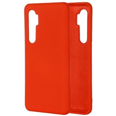 Xiaomi Mi Note 10 Lite Shell kieto silikono TPU raudonas dėklas - nugarėlė | Priedai.lt