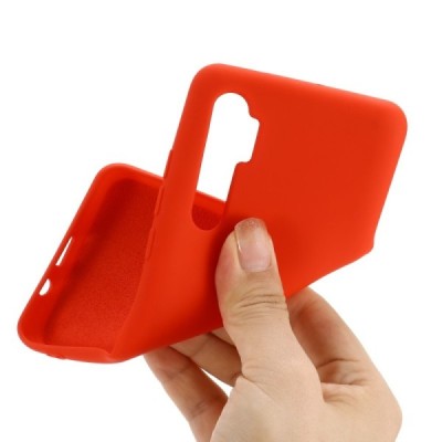 Xiaomi Mi Note 10 Lite Shell kieto silikono TPU raudonas dėklas - nugarėlė | Priedai.lt