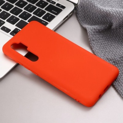 Xiaomi Mi Note 10 Lite Shell kieto silikono TPU raudonas dėklas - nugarėlė | Priedai.lt