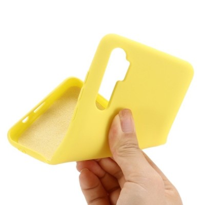 Xiaomi Mi Note 10 Lite Shell kieto silikono TPU geltonas dėklas - nugarėlė | Priedai.lt