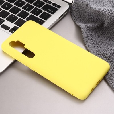 Xiaomi Mi Note 10 Lite Shell kieto silikono TPU geltonas dėklas - nugarėlė | Priedai.lt