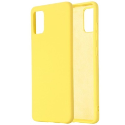 Samsung Galaxy A51 (A515) „Shell“ kieto silikono TPU geltonas dėklas - nugarėlė | Priedai.lt