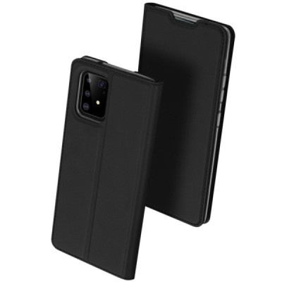 „Dux Ducis“ Skin serijos Samsung Galaxy S10 Lite (G970) juodas odinis atverčiamas dėklas / Priedai.lt
