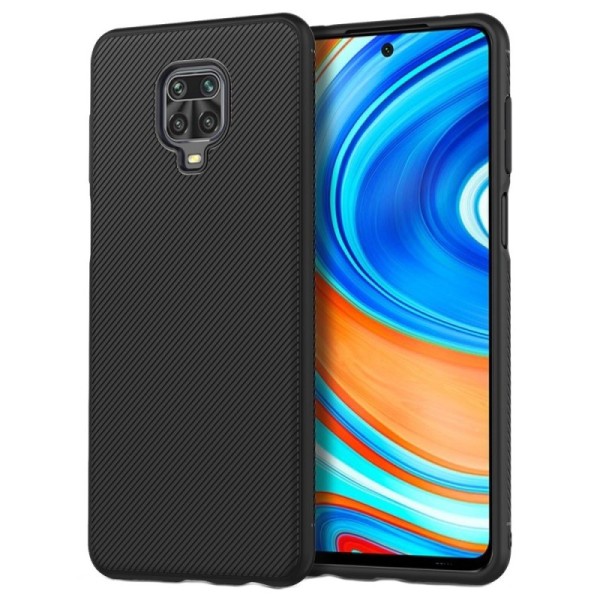 „Lenuo“ kieto silikono (TPU) dėklas - juodas (Redmi Note 9 Pro)