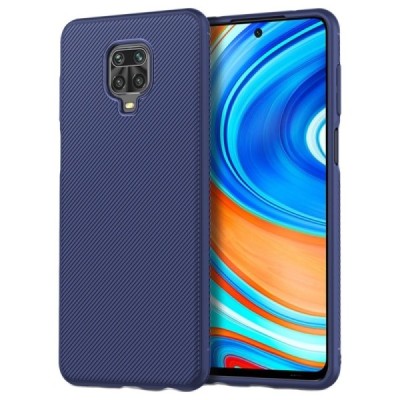 Xiaomi Redmi Note 9 Pro Lenuo kieto silikono TPU mėlynas dėklas - nugarėlė | Priedai.lt