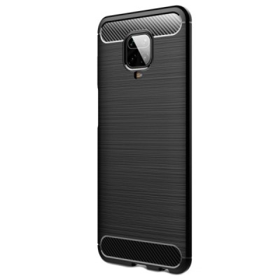 Xiaomi Redmi Note 9 Pro kieto silikono TPU juodas dėklas - nugarėlė | Priedai.lt