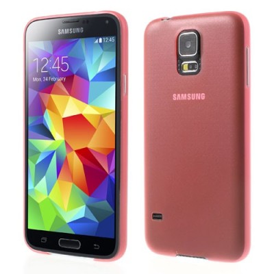 Ploniausias pasaulyje raudonas Samsung Galaxy S5 G900 (S5 Neo G903) dėklas (dėkliukas) / Priedai.lt