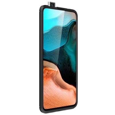 Xiaomi Poco F2 Pro „Mofi“ Carbon kieto silikono TPU juodas dėklas - nugarėlė | Priedai.lt