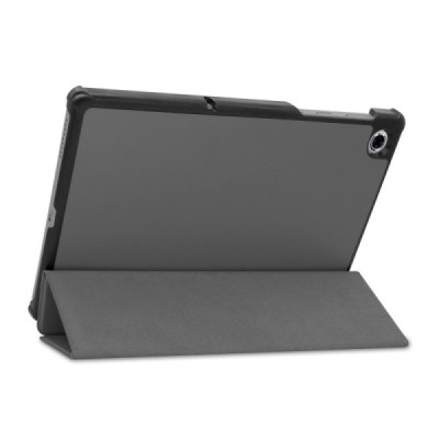 Lenovo Tab M10 Plus 10.3" (X606F) atverčiamas pilkas odinis dėklas (sulankstomas) | Priedai.lt