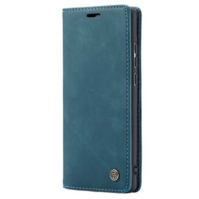 Huawei P30 Lite CaseMe Retro solidus atverčiamas žalias odinis dėklas - knygutė | Priedai.lt