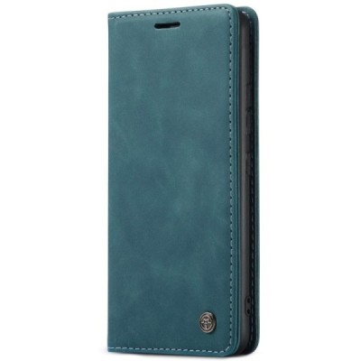 Samsung Galaxy S10 Lite (G970) CaseMe Retro solidus atverčiamas žalias odinis dėklas - knygutė | Priedai.lt
