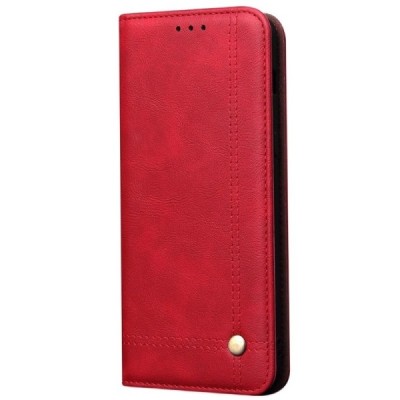 Deluxe atverčiamas raudonas odinis Samsung Galaxy S10 Lite (G970) dėklas - knygutė | Priedai.lt
