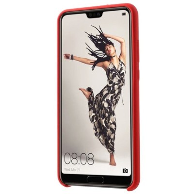 Huawei P20 Shell kieto silikono (TPU) dėklas raudonas - nugarėlė | Priedai.lt