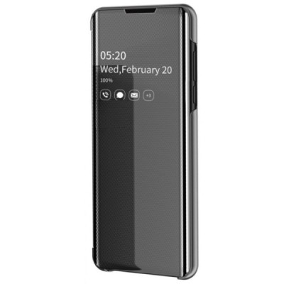 Huawei P30 Lite plastikinis atverčiamas juodas dėklas | Priedai.lt