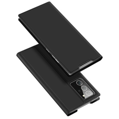 „Dux Ducis“ Skin serijos Samsung Galaxy Note 20 Ultra (N986F) juodas odinis atverčiamas dėklas | Priedai.lt