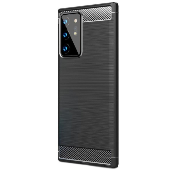 „Carbon“ kieto silikono (TPU) dėklas - juodas (Galaxy Note 20 Ultra)