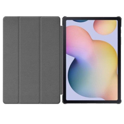 Samsung Galaxy Tab S7+ 12.4" (T976) atverčiamas juodas odinis dėklas - knygutė (sulankstomas) | Priedai.lt