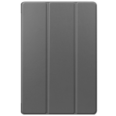 Samsung Galaxy Tab S7+ 12.4" (T976) atverčiamas pilkas odinis dėklas - knygutė (sulankstomas) | Priedai.lt