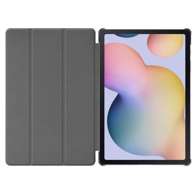 Samsung Galaxy Tab S7+ 12.4" (T976) atverčiamas auksinis odinis dėklas - knygutė (sulankstomas) | Priedai.lt
