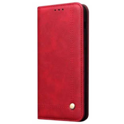 Deluxe atverčiamas raudonas odinis Huawei Honor 20 Pro dėklas - knygutė | Priedai.lt
