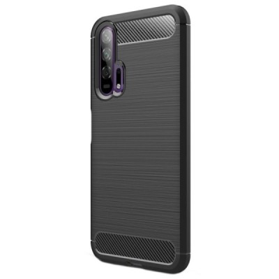 Huawei Honor 20 Pro kieto silikono TPU juodas dėklas - nugarėlė | Priedai.lt