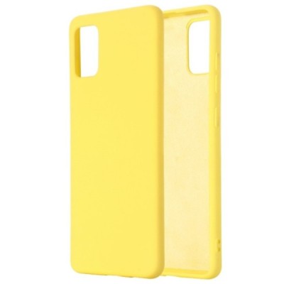 Samsung Galaxy A71 (A715F) Shell kieto silikono TPU geltonas dėklas - nugarėlė | Priedai.lt