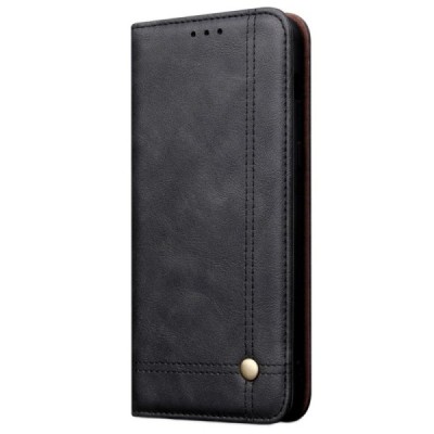Deluxe atverčiamas juodas odinis Huawei Honor 20 Pro dėklas - knygutė | Priedai.lt