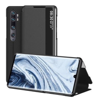 Xiaomi Mi Note 10 Lite (Note 10, Note 10 Pro) View Line juodas atverčiamas dėklas - knygutė | Priedai.lt