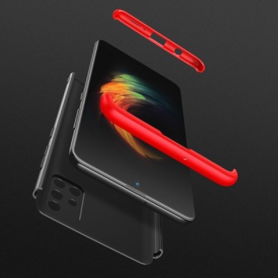 „Thin Fit 360“ plastikinis Samsung Galaxy A51 (A515) juodas dėklas - nugarėlė raudonos spalvos apvadais | Priedai.lt