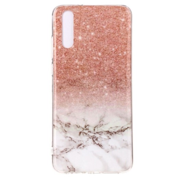 „Marble“ kieto silikono (TPU) dėklas - rudas (P20)