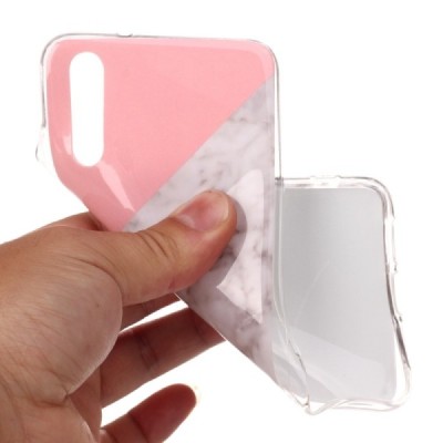 Huawei P20 „Marble“ kieto silikono TPU spalvotas dėklas - nugarėlė | Priedai.lt