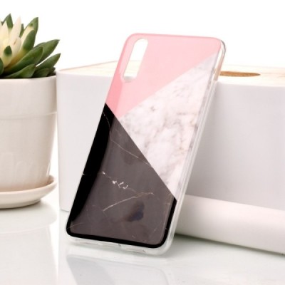 Huawei P20 „Marble“ kieto silikono TPU spalvotas dėklas - nugarėlė | Priedai.lt
