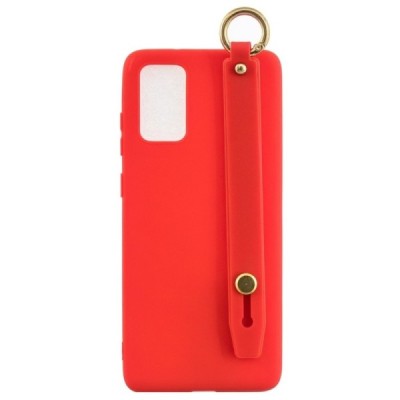 Samsung Galaxy A41 (A415F) „Strap“ Kickstand kieto silikono TPU raudonas dėklas - nugarėlė | Priedai.lt