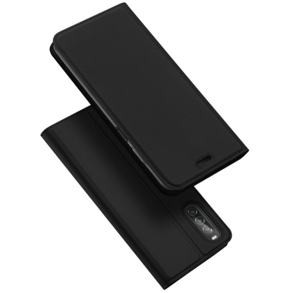 „Dux Ducis“ Skin atverčiamas dėklas - juodas (Xperia 10 II)