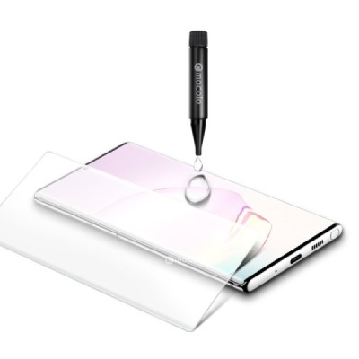 Samsung Galaxy Note 20 Ultra (N986F) „Mocolo“ UV Light Irradiation sustiprintos apsaugos skaidrus pilnai dengiantis apsauginis e