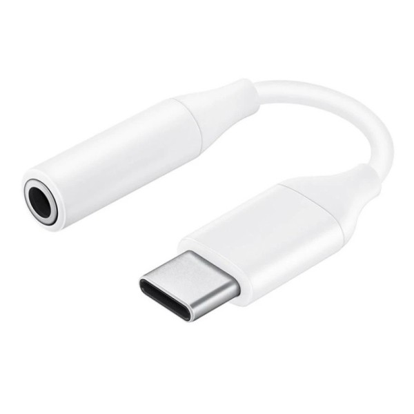 Originalus „Samsung“ USB-C - 3.5 mm AUX adapteris - baltas
