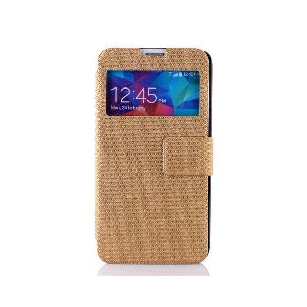 „Pintas“ atverčiamas dėklas - auksinis (Galaxy S5 / S5 Neo)