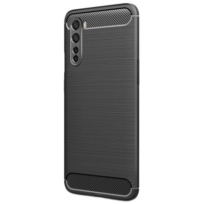 OnePlus Nord Carbon kieto silikono TPU juodas dėklas - nugarėlė | Priedai.lt
