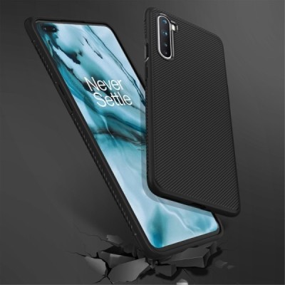 OnePlus Nord kieto silikono TPU juodas dėklas - nugarėlė | Priedai.lt