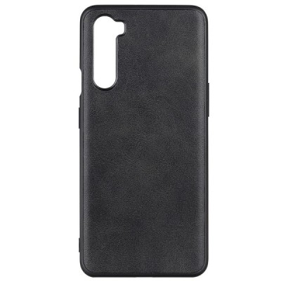 Slim Leather OnePlus Nord juodas odinis dėklas - nugarėlė | Priedai.lt