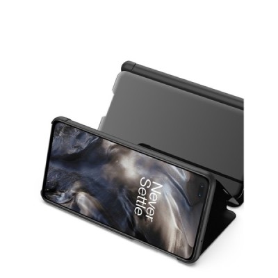 OnePlus Nord plastikinis atverčiamas juodas dėklas | Priedai.lt