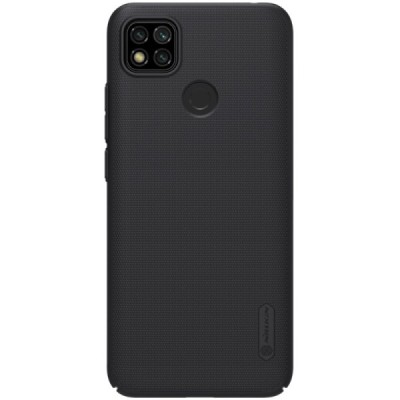 Xiaomi Redmi 9C Nillkin Frosted Shield juodas plastikinis dėklas | Priedai.lt