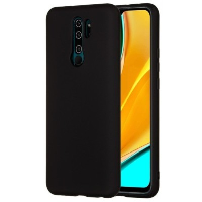 Xiaomi Redmi 9 Shell kieto silikono TPU juodas dėklas - nugarėlė | Priedai.lt