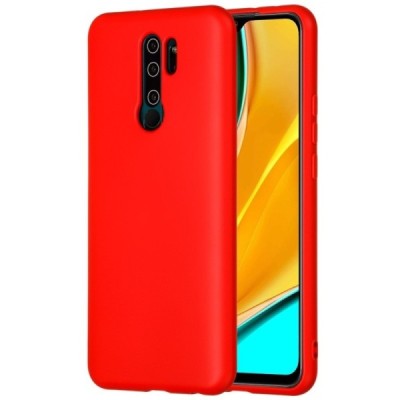 Xiaomi Redmi 9 Shell kieto silikono TPU raudonas dėklas - nugarėlė | Priedai.lt