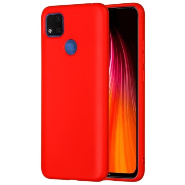 „Shell“ kieto silikono (TPU) dėklas - raudonas (Redmi 9C)